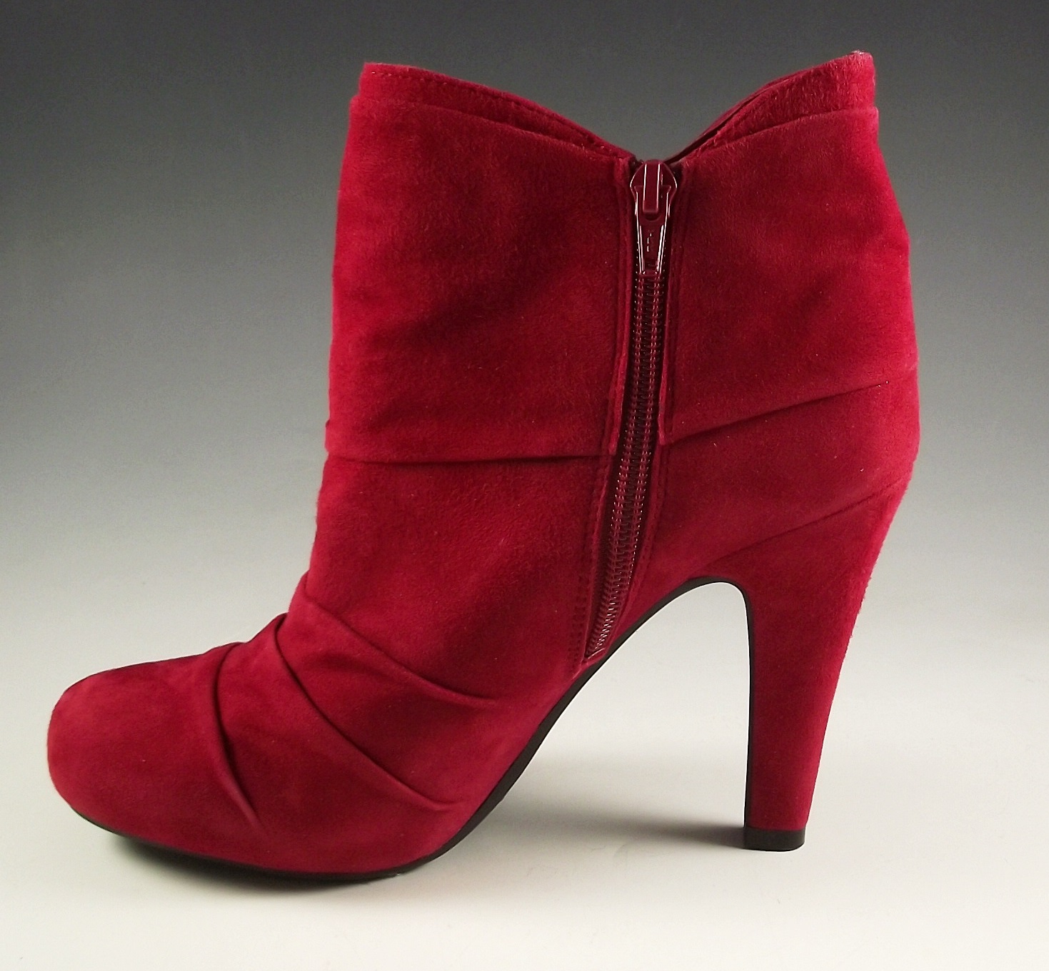 Gianni Bini red suede boots.