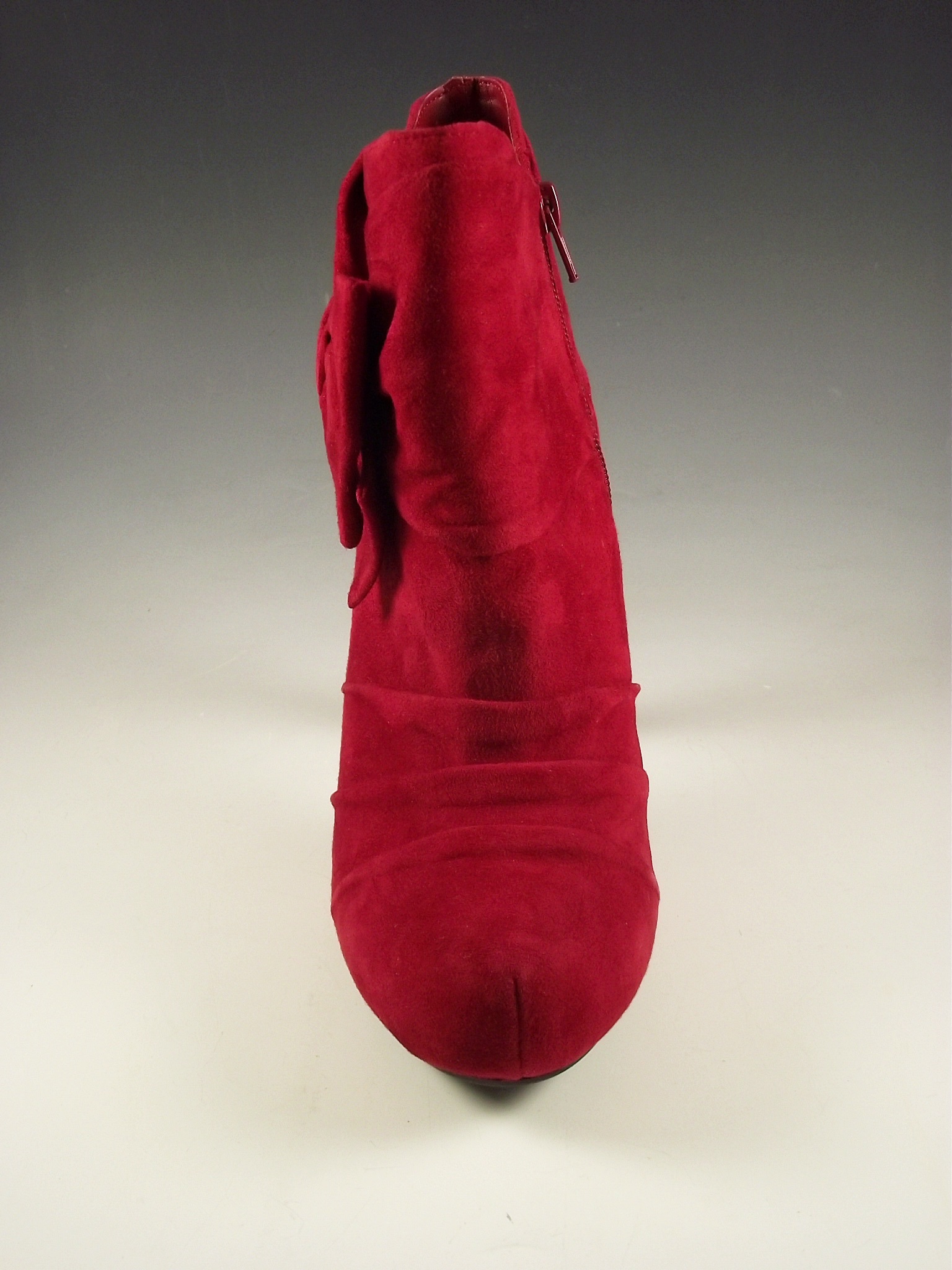 Gianni Bini red suede boots.