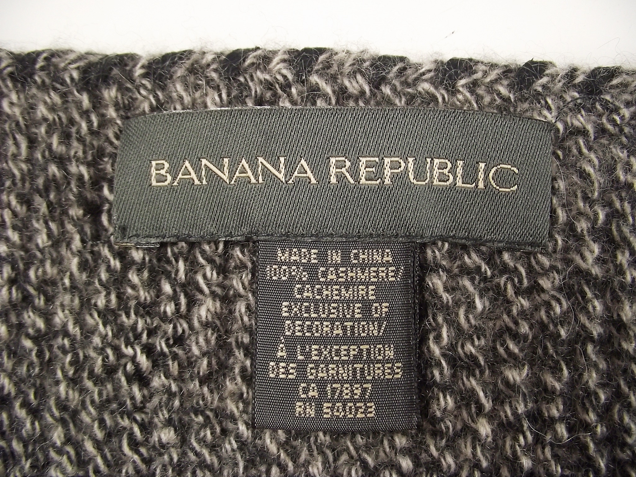 Two designer scarves, one cashmere.