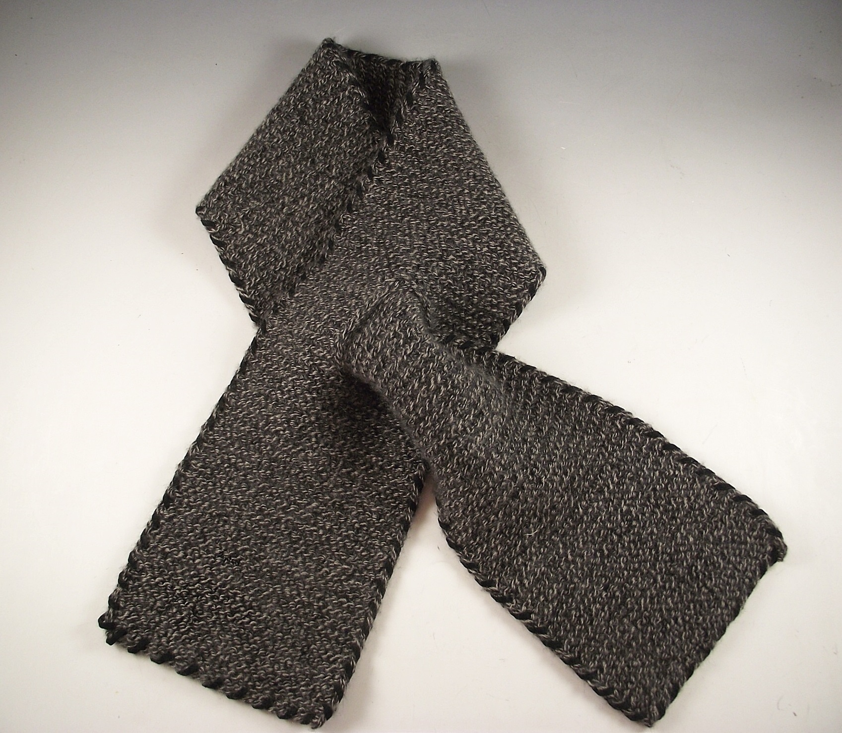 Two designer scarves, one cashmere.