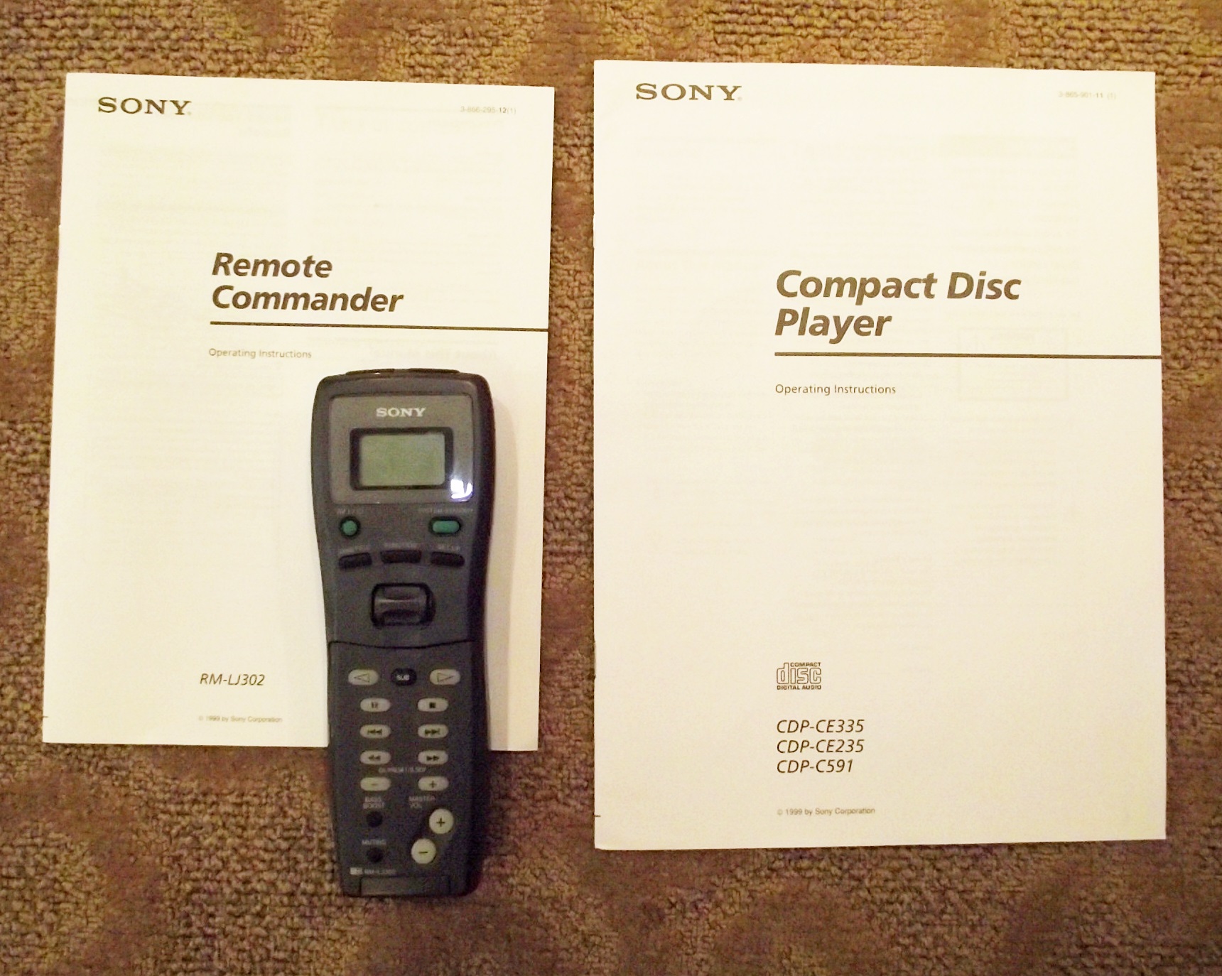 Sony Compact Disc Player.