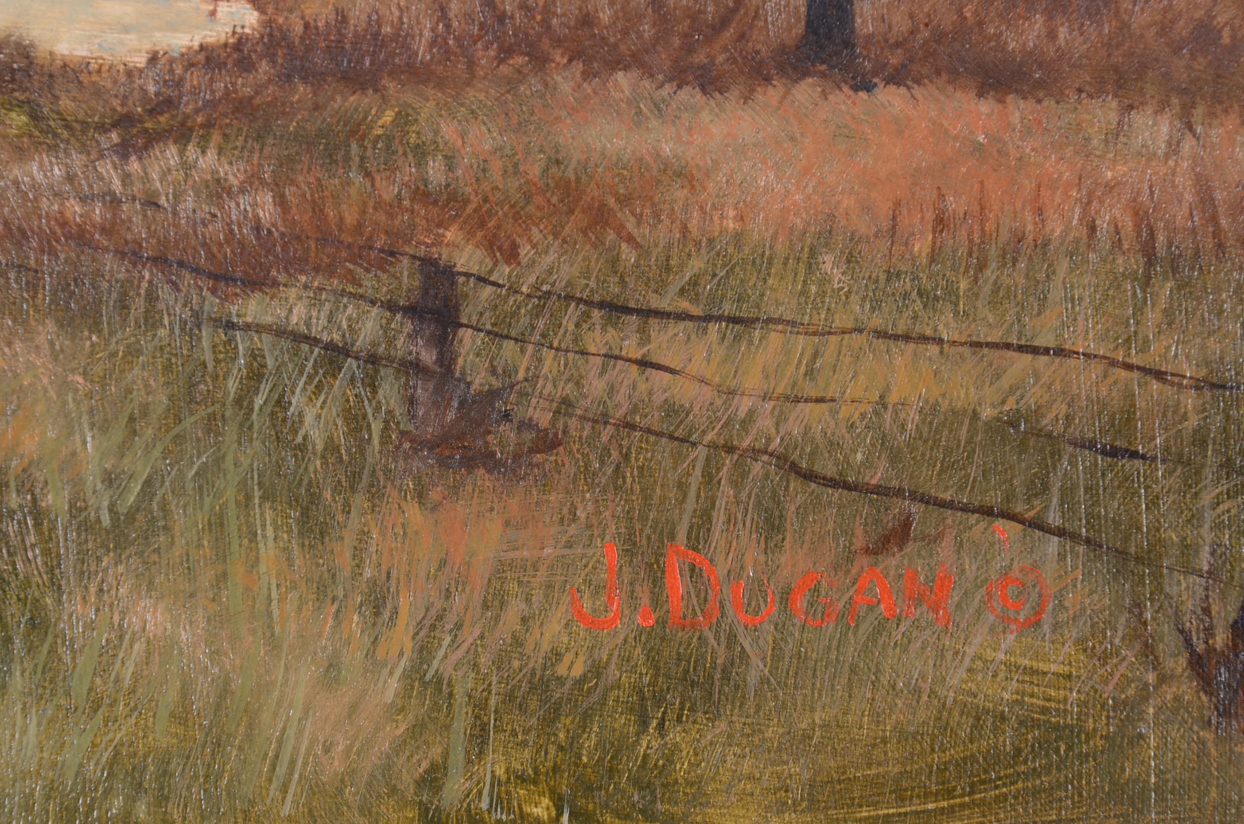 Original John Dugan Oil on Board Painting