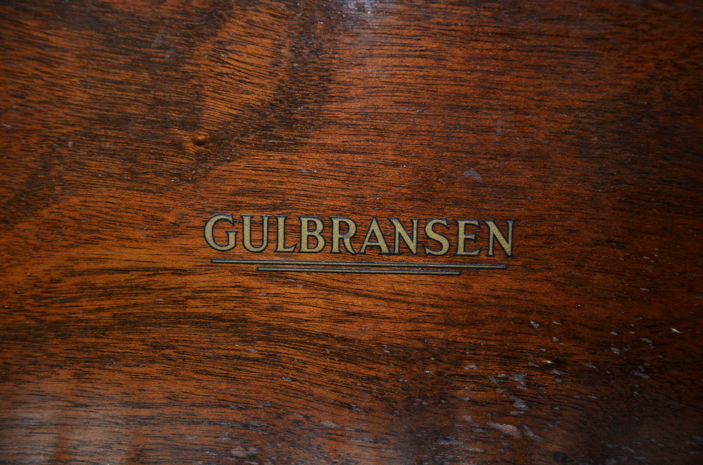 Gulbransen Company mahogany case baby grand piano.