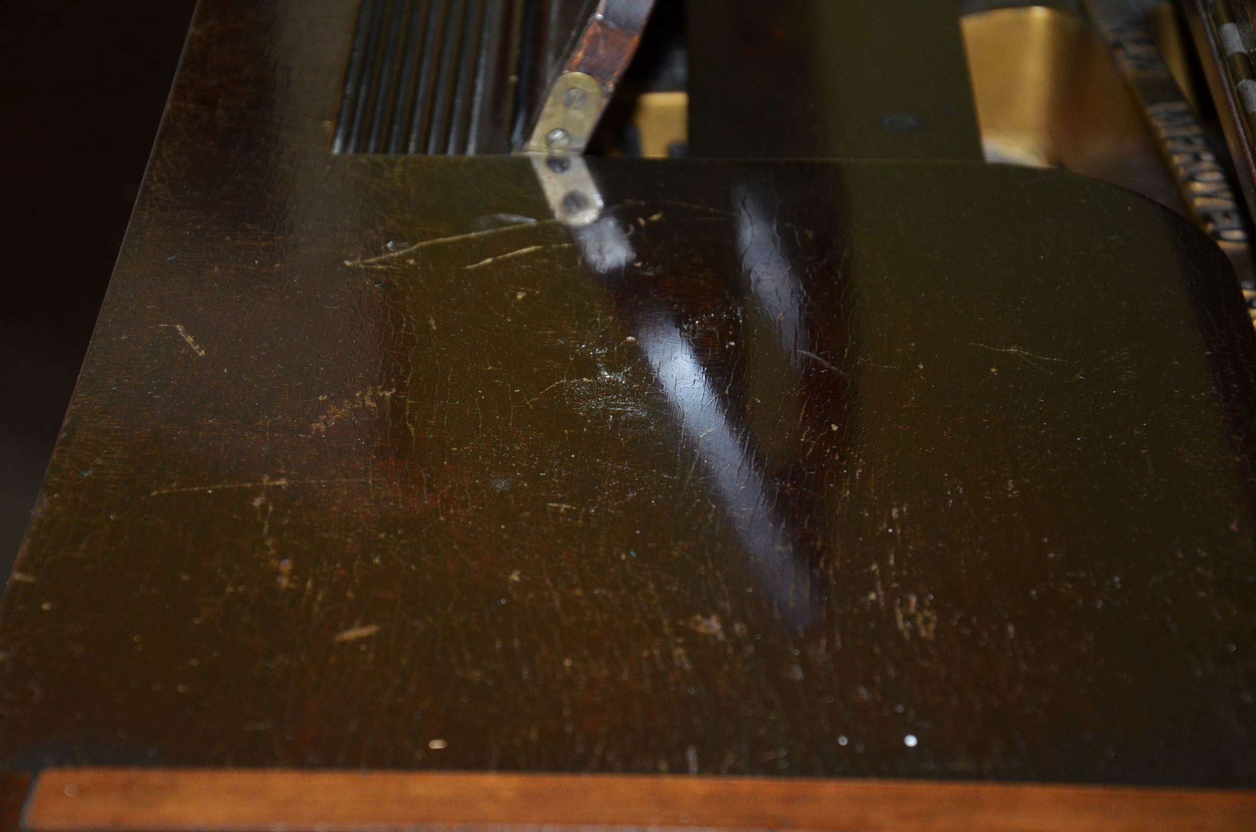 Gulbransen Company mahogany case baby grand piano.