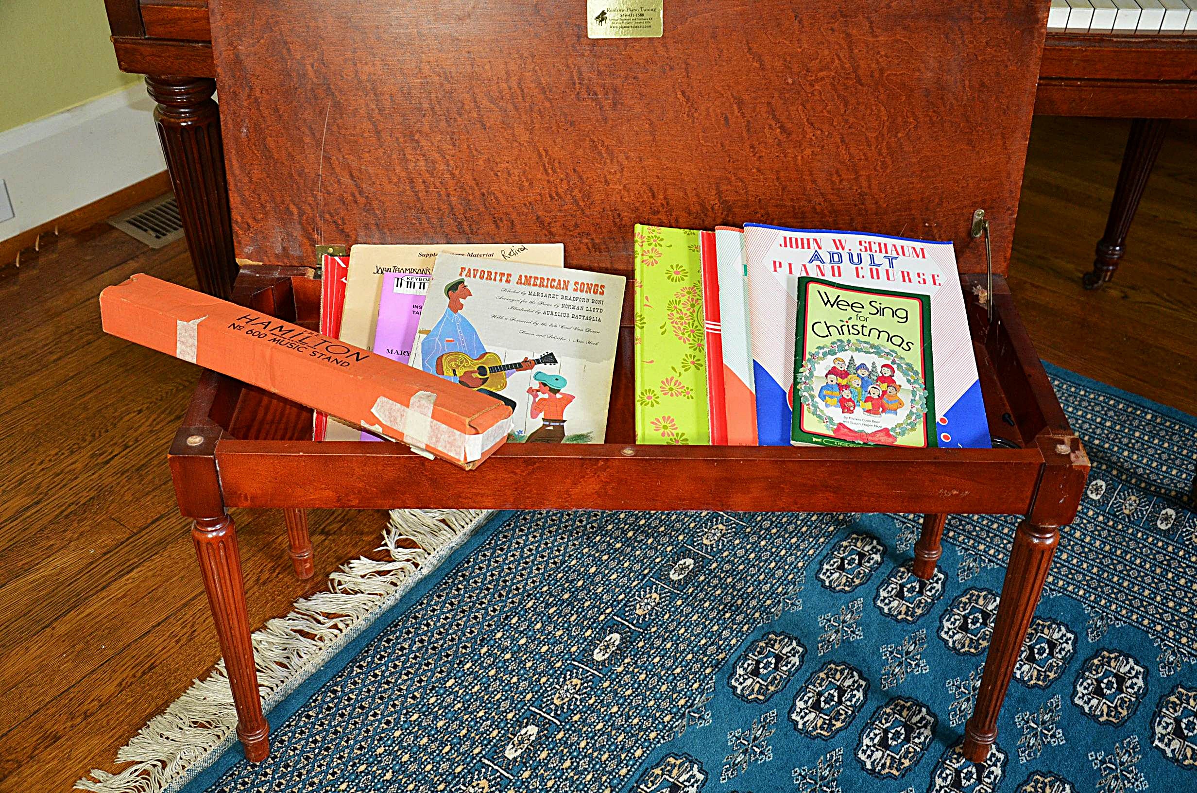 Gulbransen Company mahogany case baby grand piano.