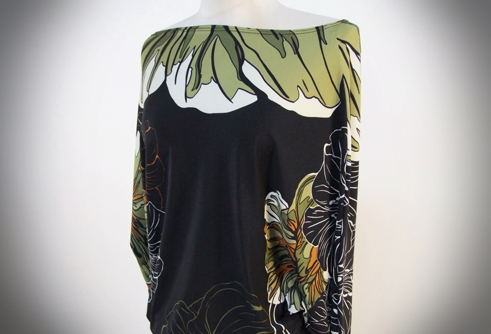 Classique One Shoulder Screenprint Polyester Dress