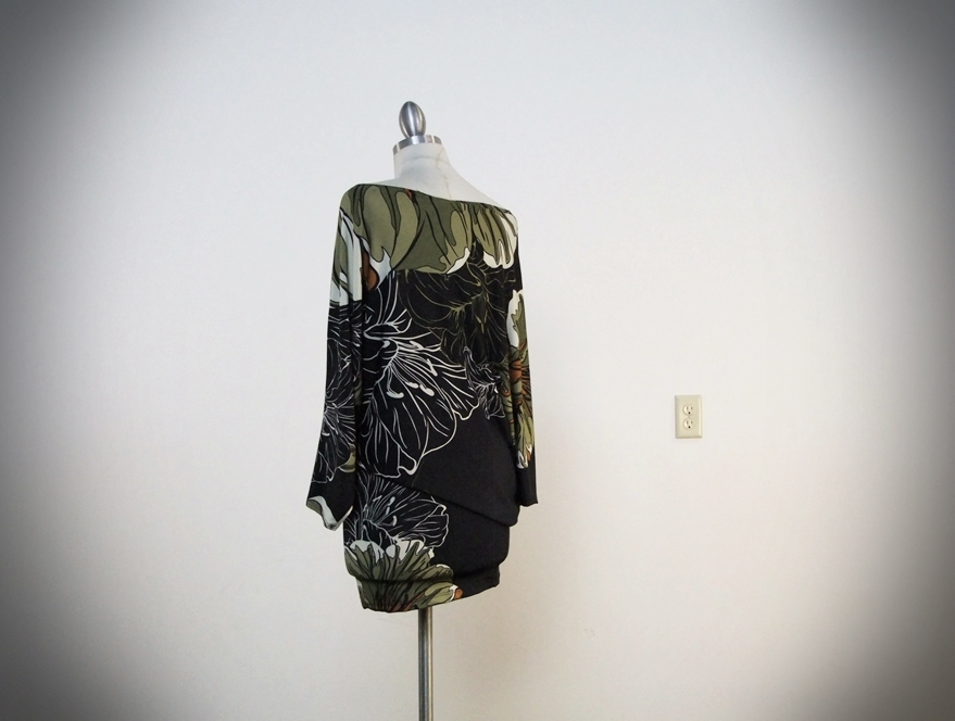 Classique One Shoulder Screenprint Polyester Dress