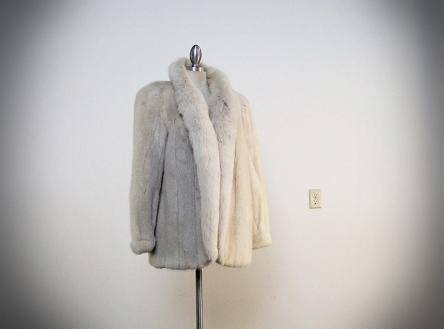 Vintage Genuine Blonde Mink Fur Jacket 
