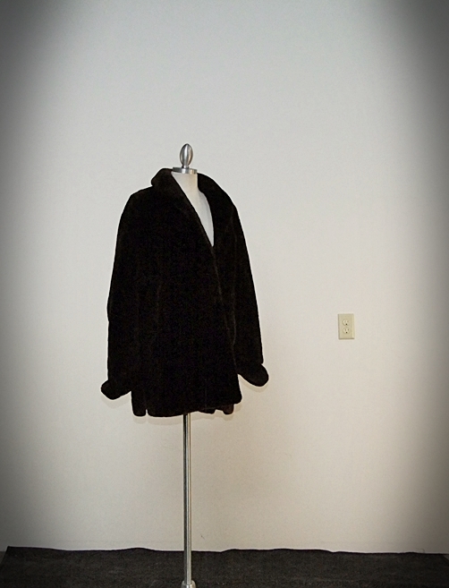 Vintage Faux Sheared Beaver Fur Coat