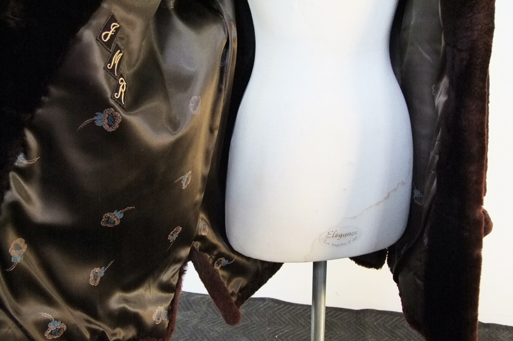 Vintage Faux Sheared Beaver Fur Coat