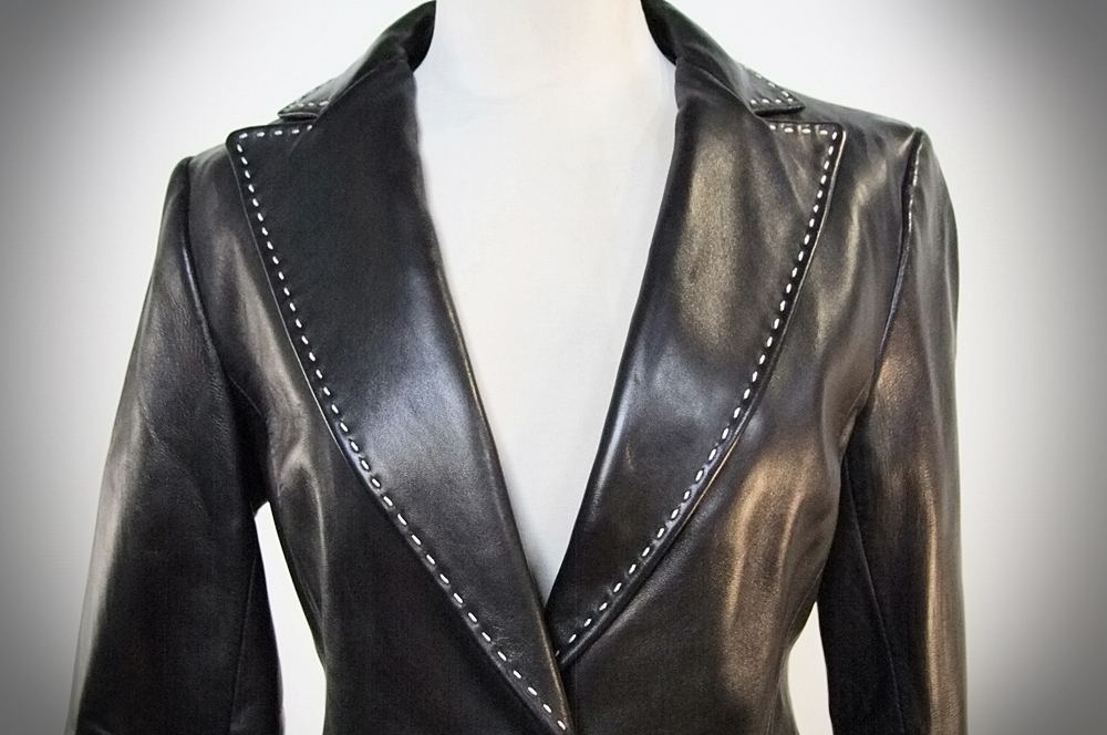  Banana Republic Black Leather Jacket