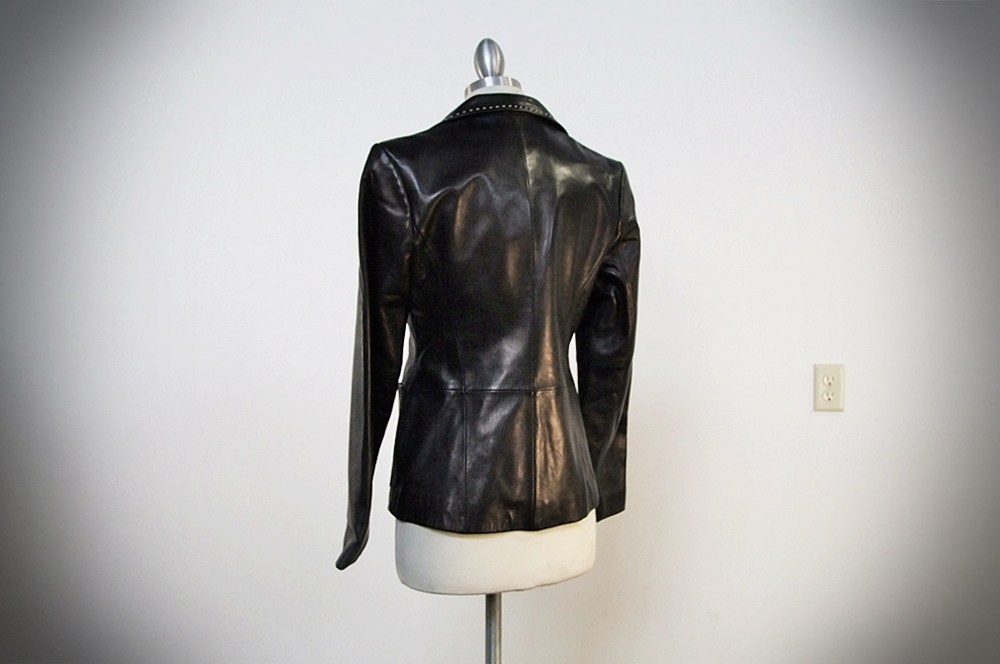  Banana Republic Black Leather Jacket