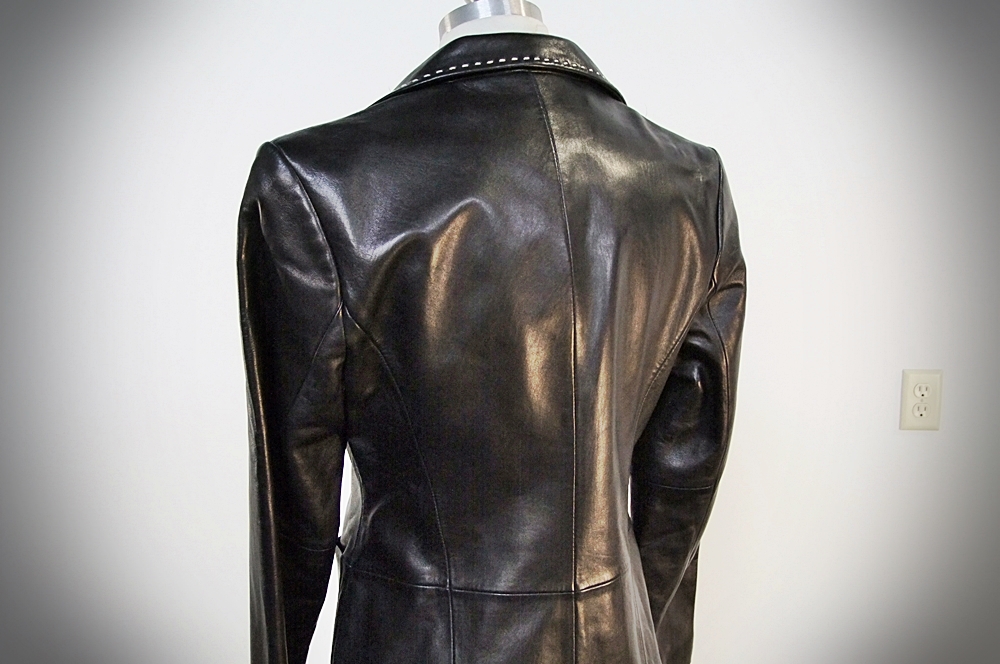  Banana Republic Black Leather Jacket