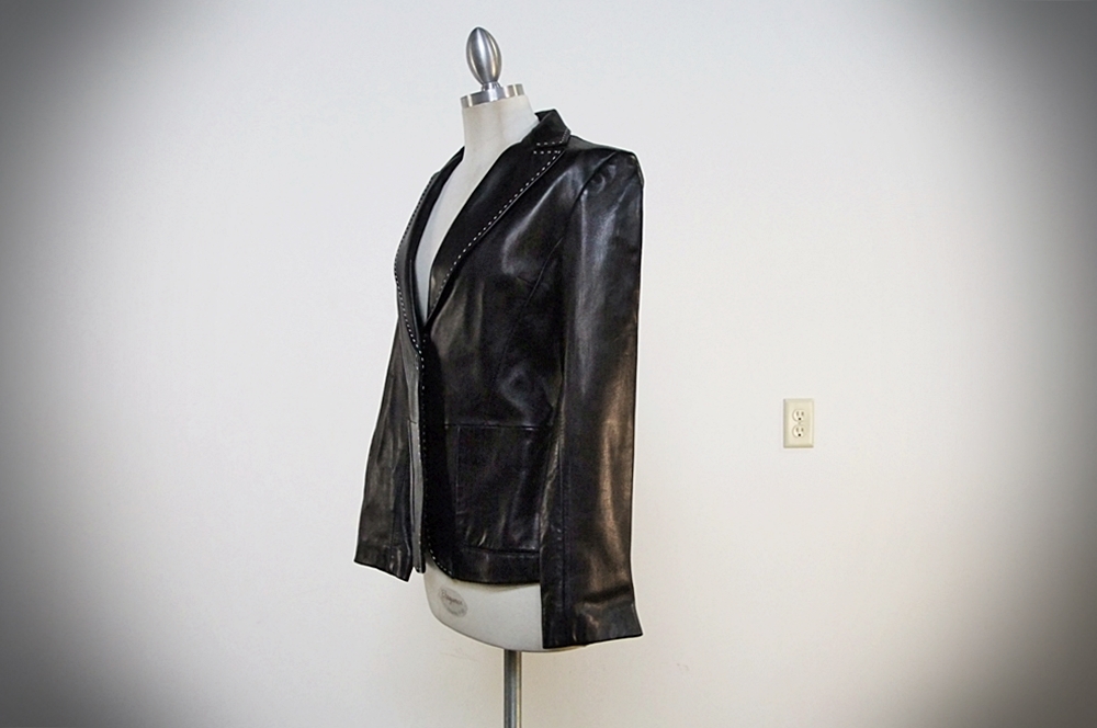  Banana Republic Black Leather Jacket