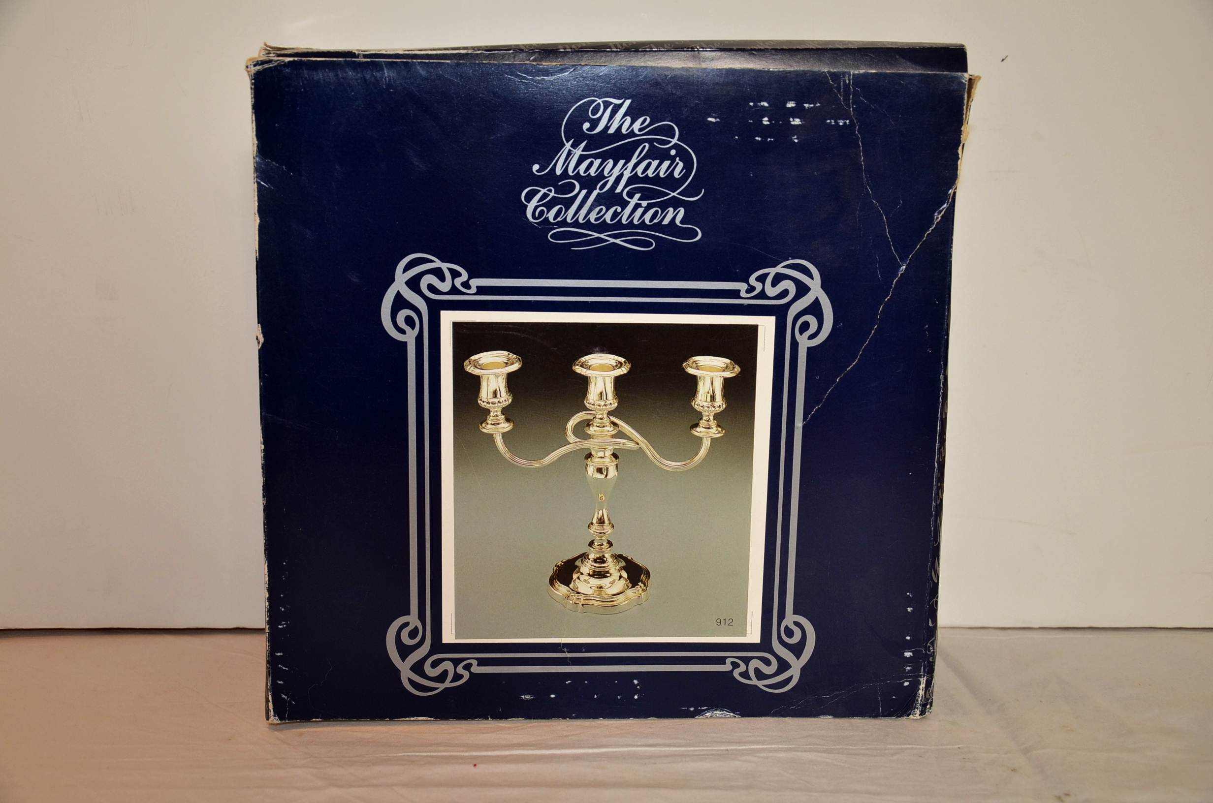 J.W. Bonser Ltd. silver tone candelabra pair.