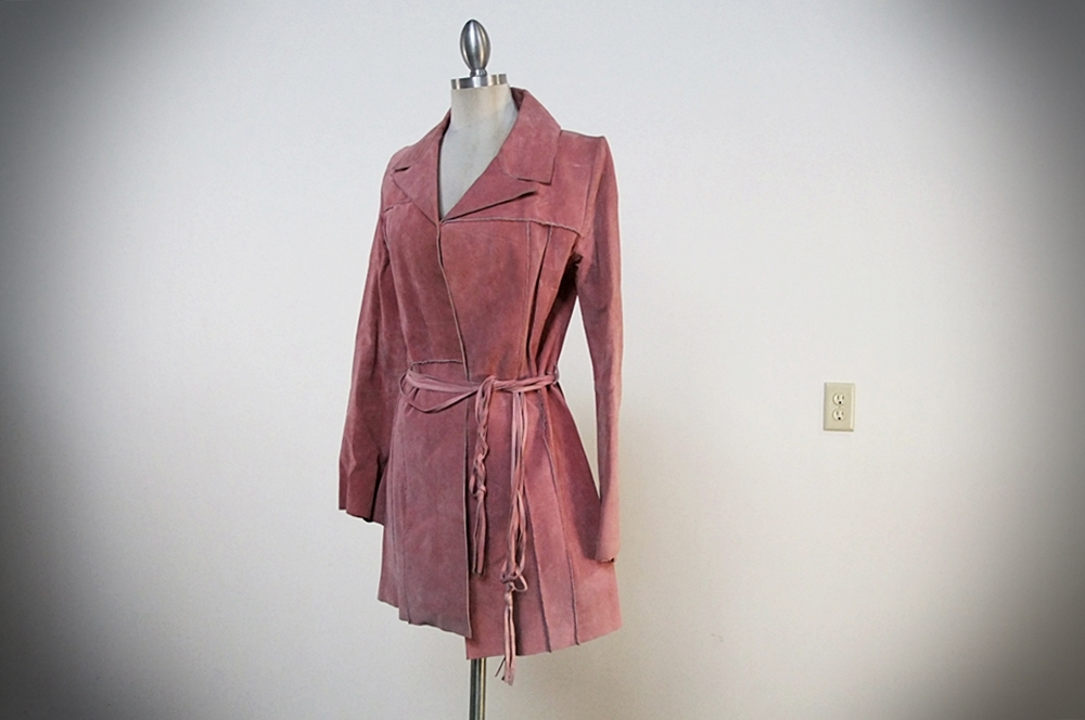 Arden B Pink Suede Jacket And Cynthia Steffe Embroidered Skirt 