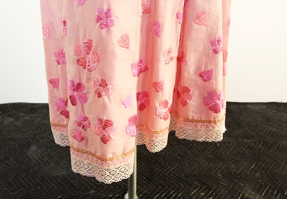 Arden B Pink Suede Jacket And Cynthia Steffe Embroidered Skirt 