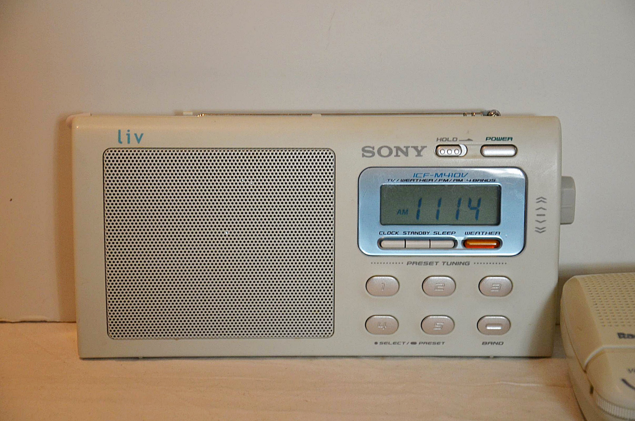 Radio Shack intercoms and Sony radio.