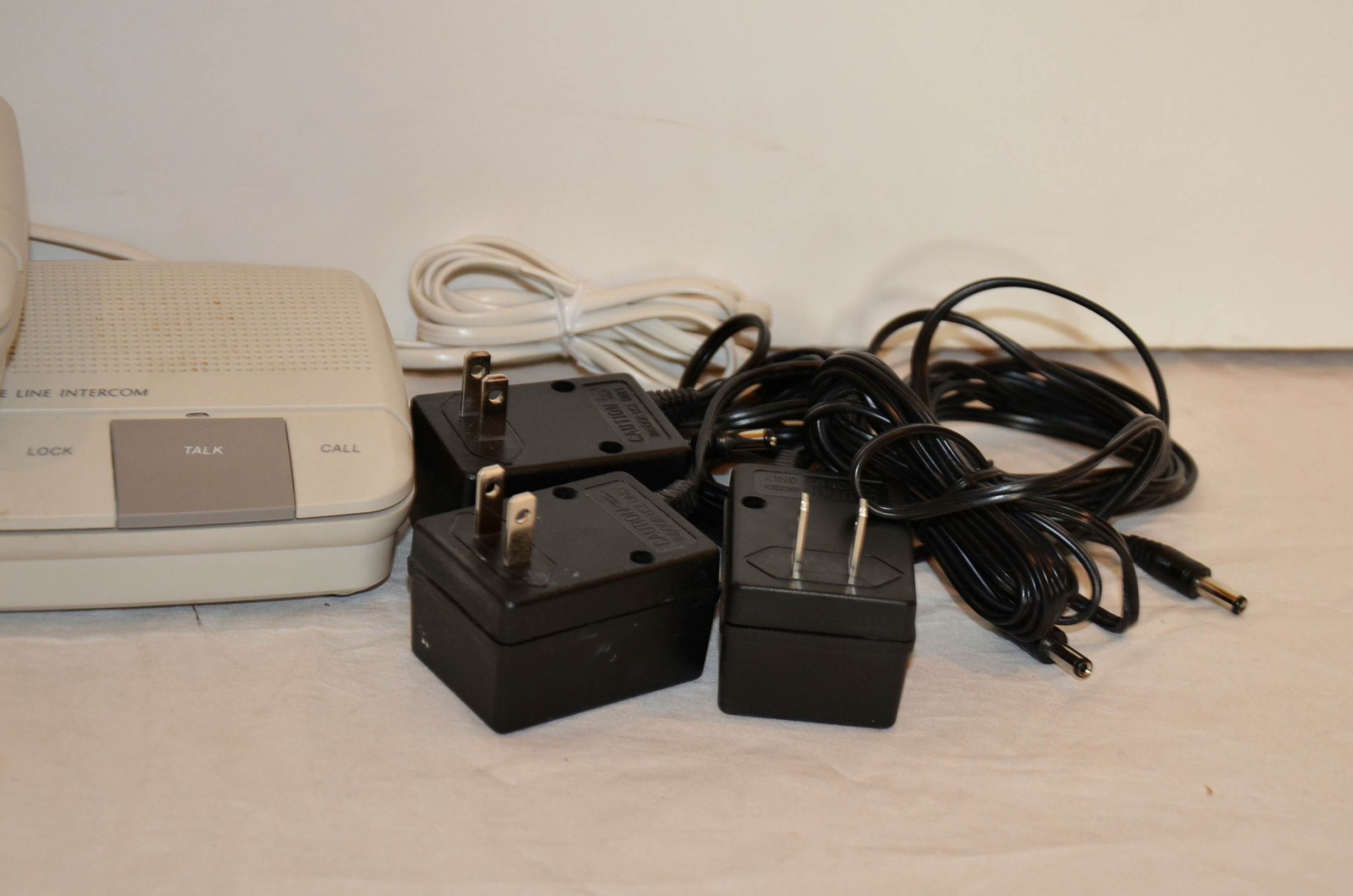 Radio Shack intercoms and Sony radio.