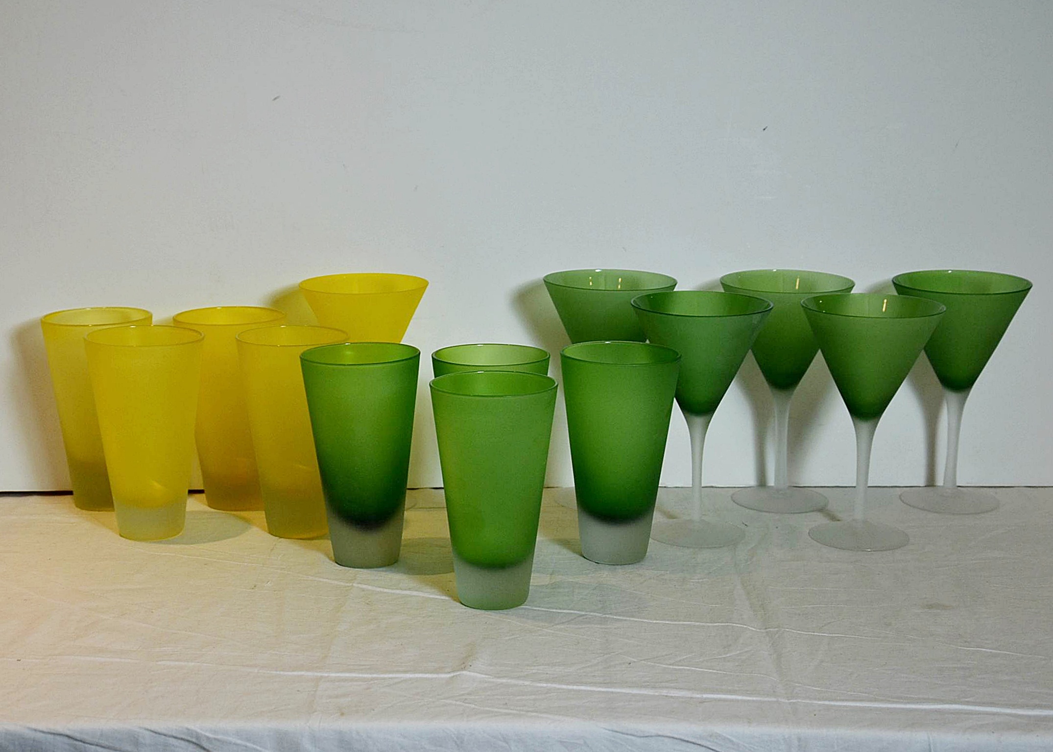 Pottery Barn glassware.