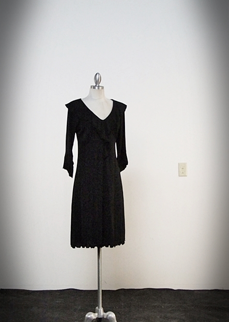  Max Studio Black Rayon/ Polyester Blend Dress