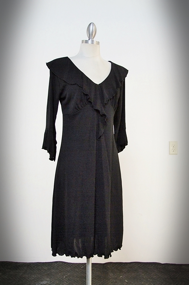  Max Studio Black Rayon/ Polyester Blend Dress