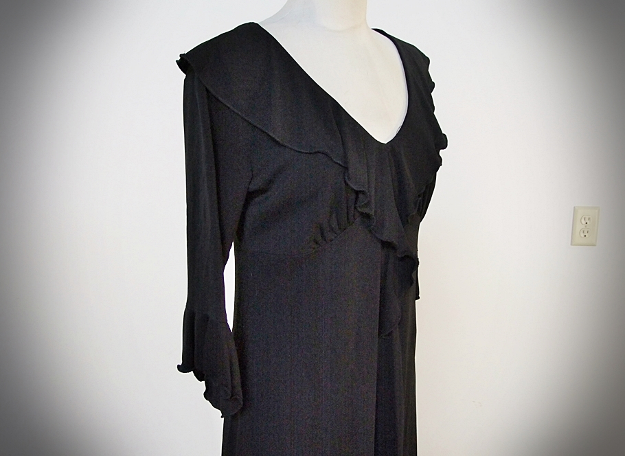  Max Studio Black Rayon/ Polyester Blend Dress