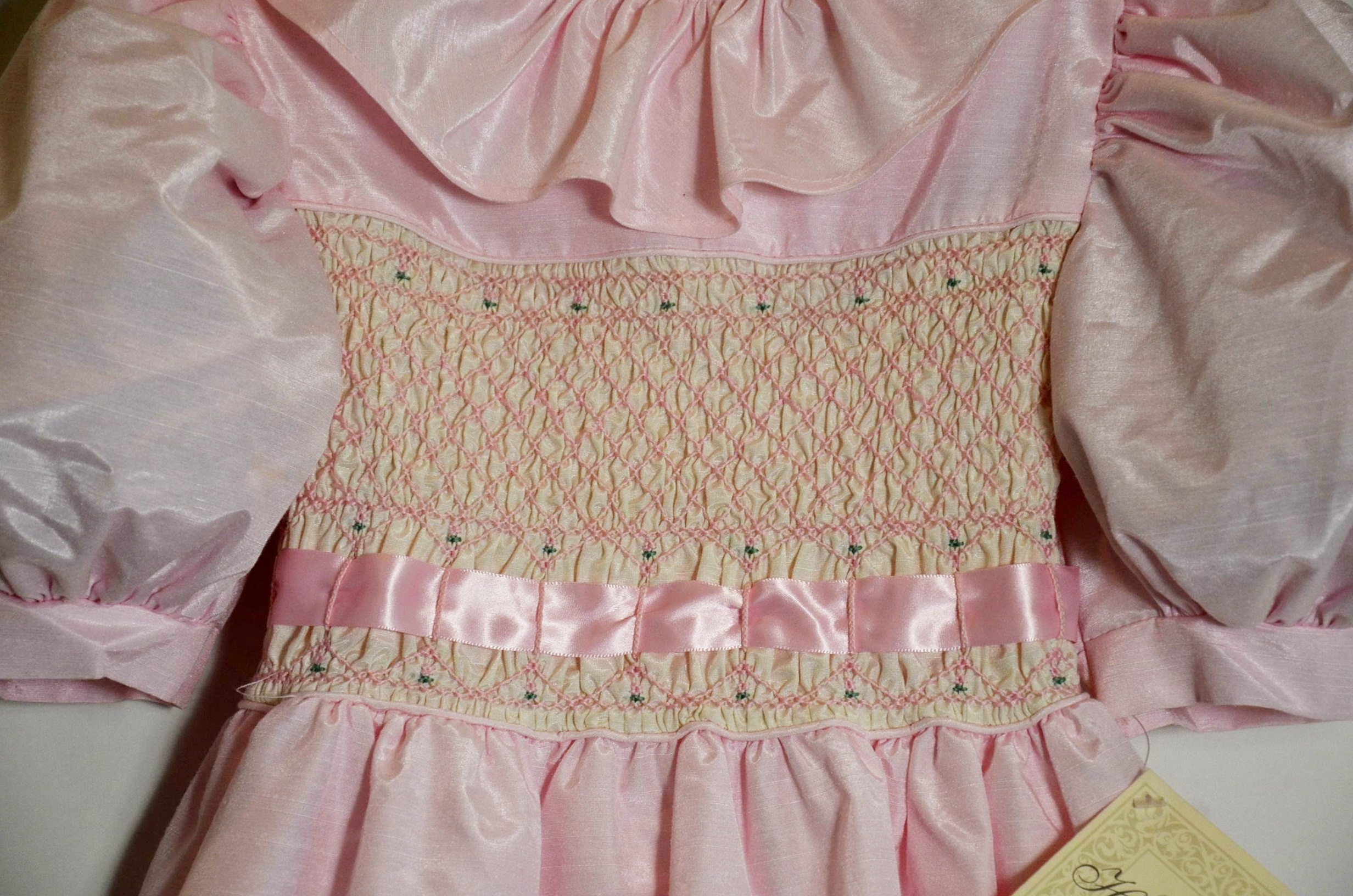 Vintage Polly Flinders pink dress.