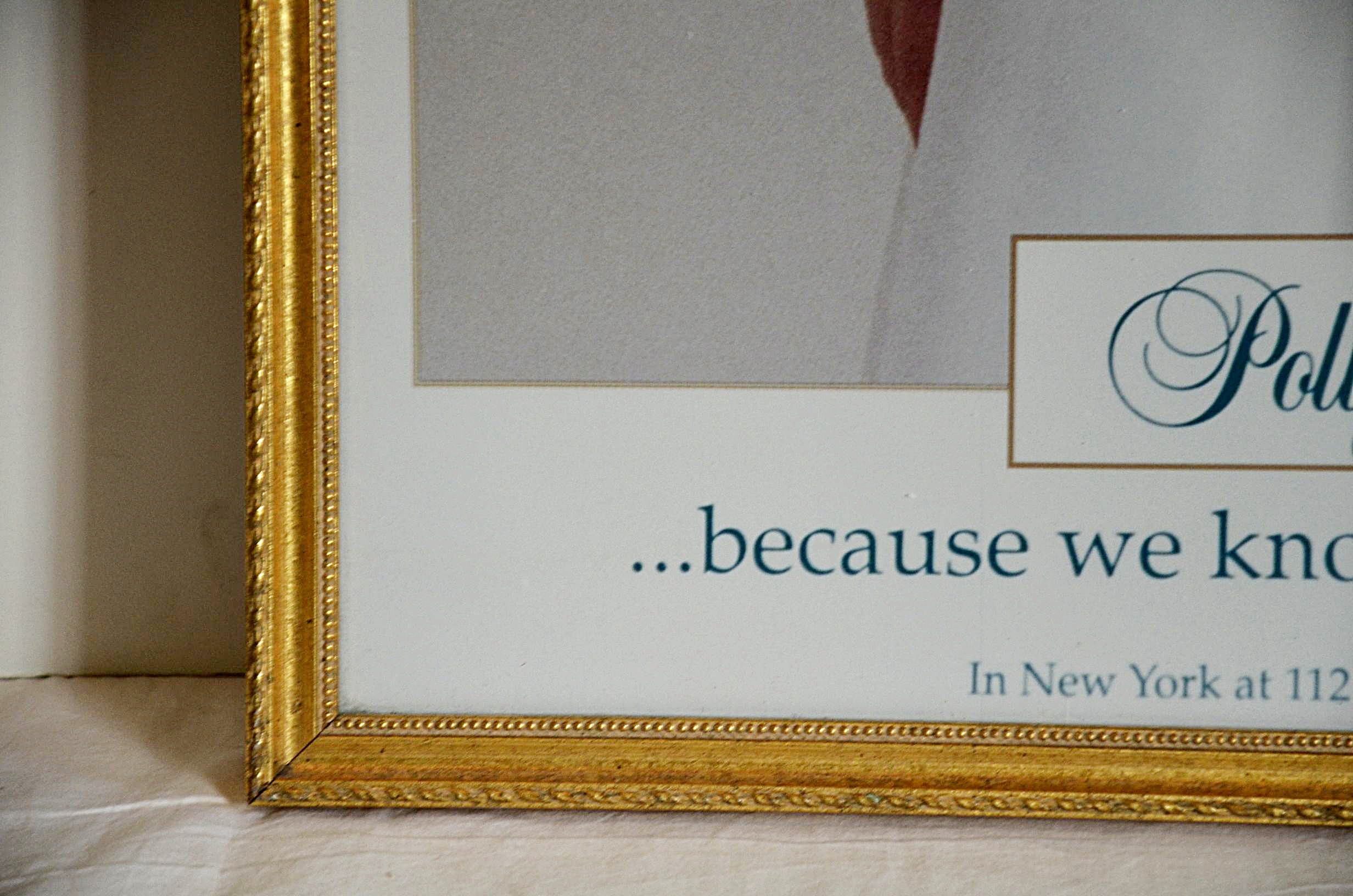 Polly Flinders vintage advertisement poster.