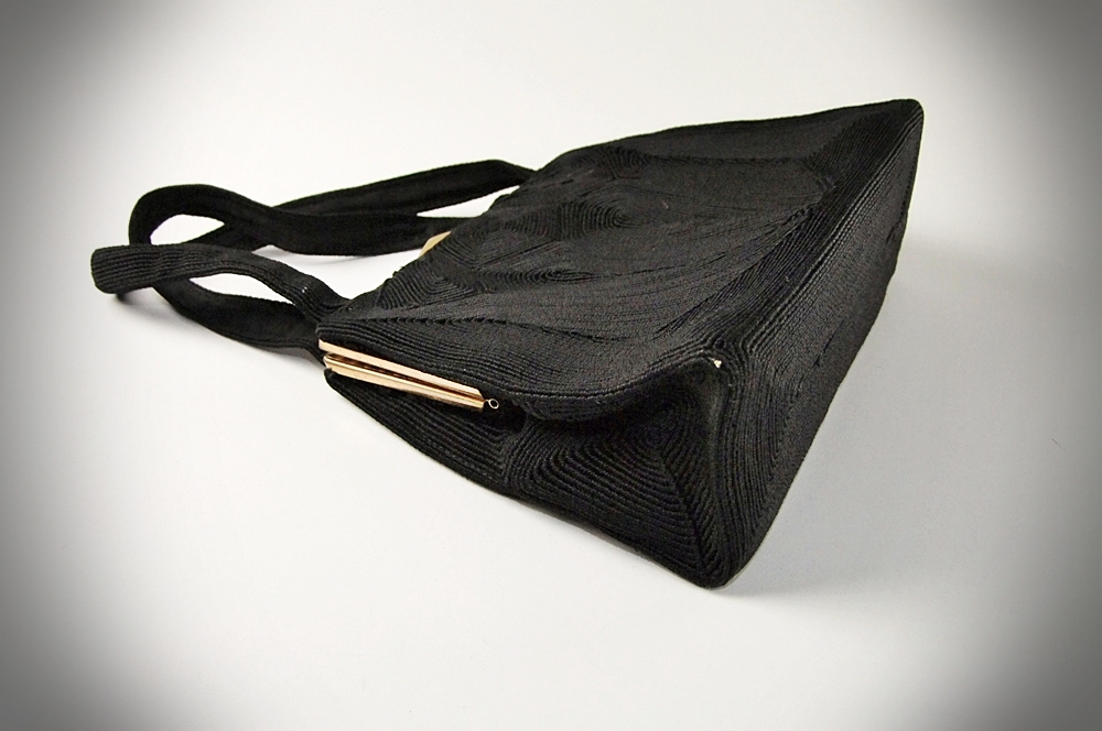 Vintage Genuine Corde' Black Handbag
