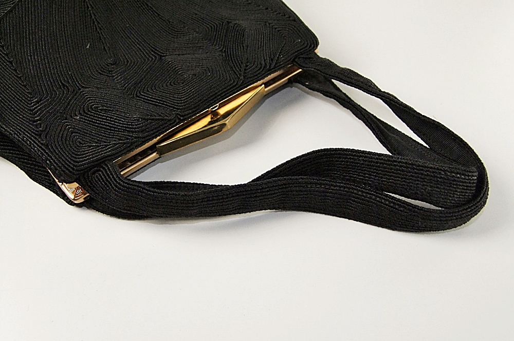 Vintage Genuine Corde' Black Handbag