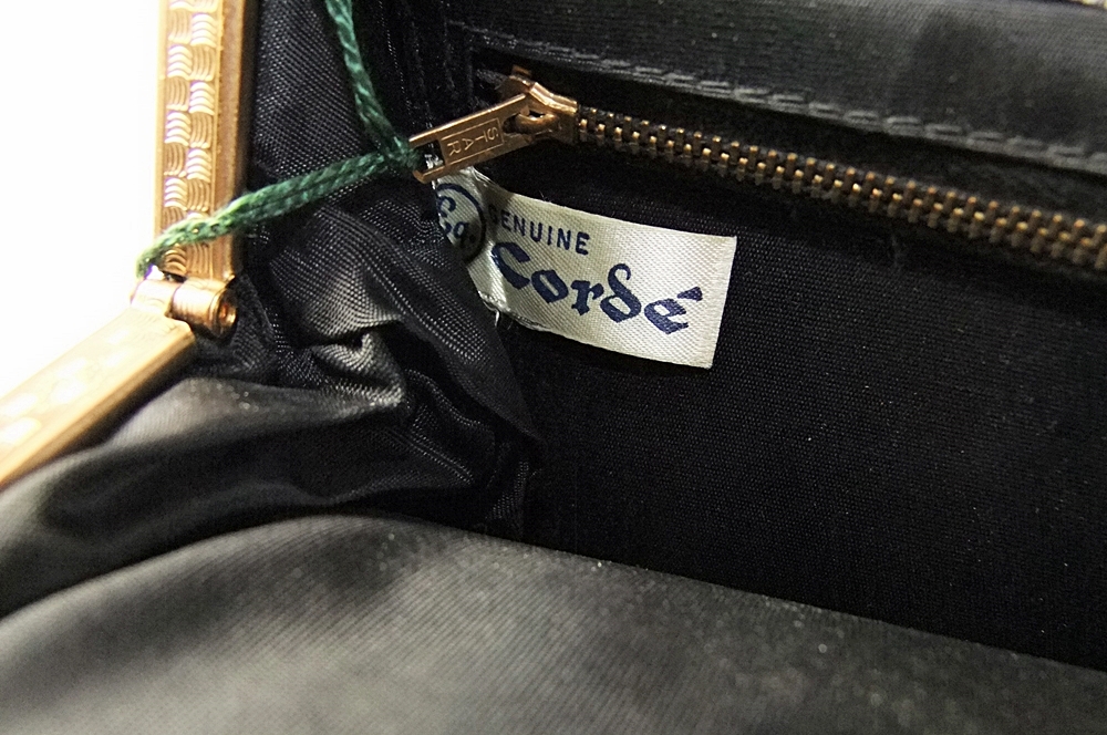 Vintage Genuine Corde' Black Handbag