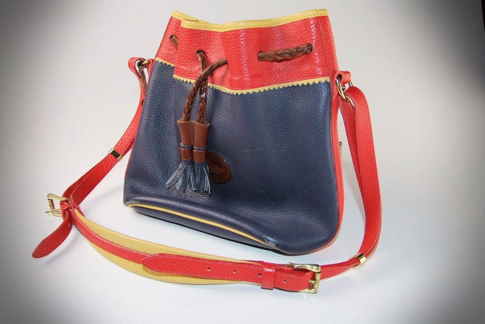  Unique Dooney & Bourke Tri - Tone Leather Shoulderbag