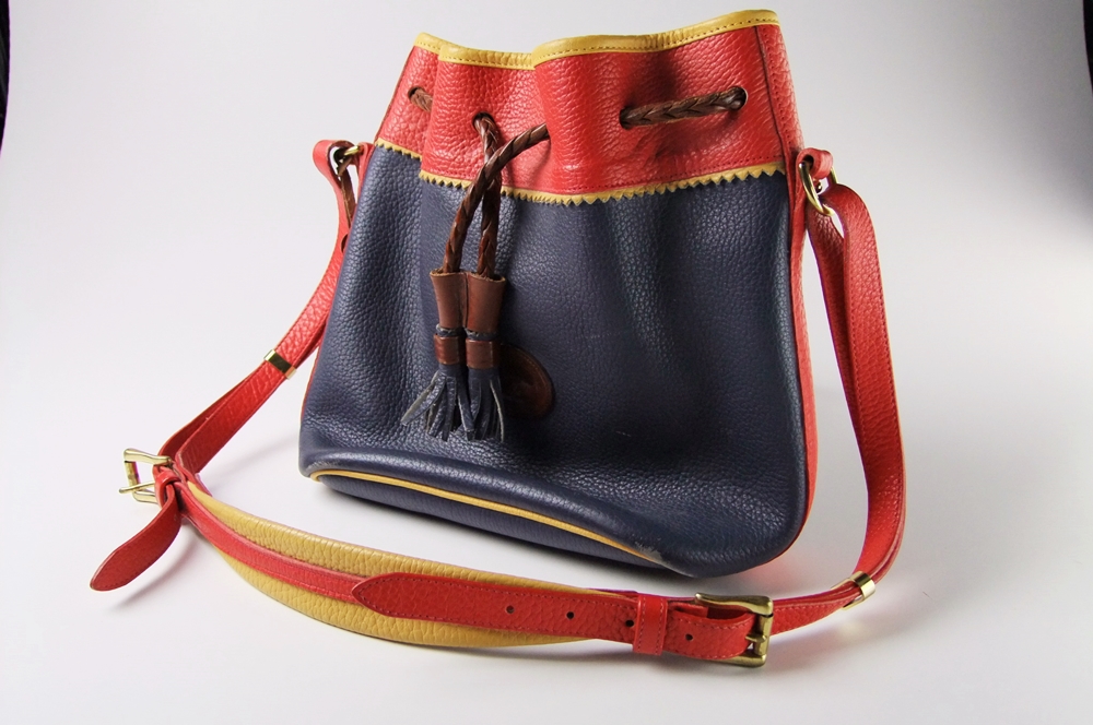  Unique Dooney & Bourke Tri - Tone Leather Shoulderbag
