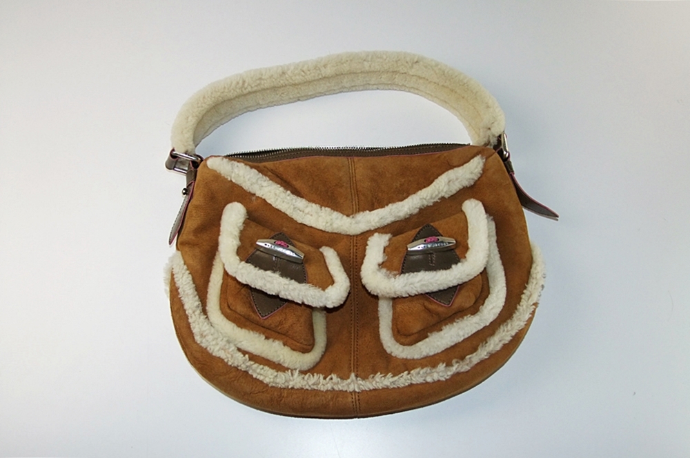 Marc Jacobs Tobacco Shearling Shoulderbag