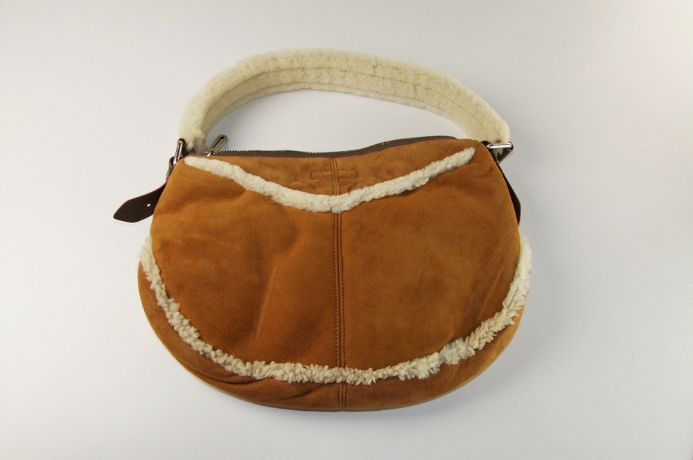 Marc Jacobs Tobacco Shearling Shoulderbag
