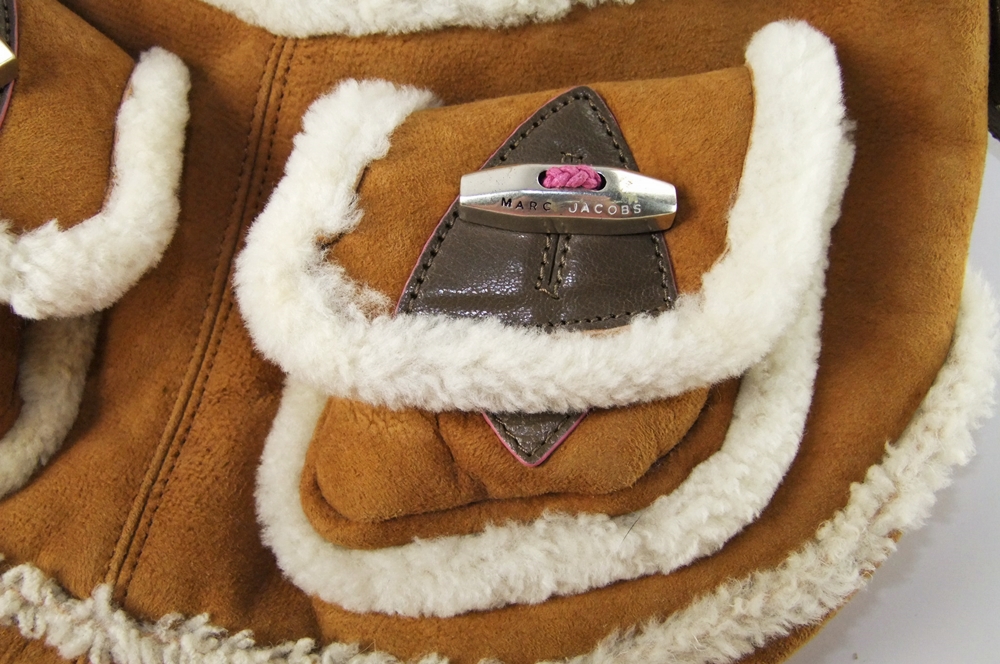 Marc Jacobs Tobacco Shearling Shoulderbag
