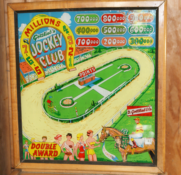 1954 Gottlieb Jockey Club Pinball Machine