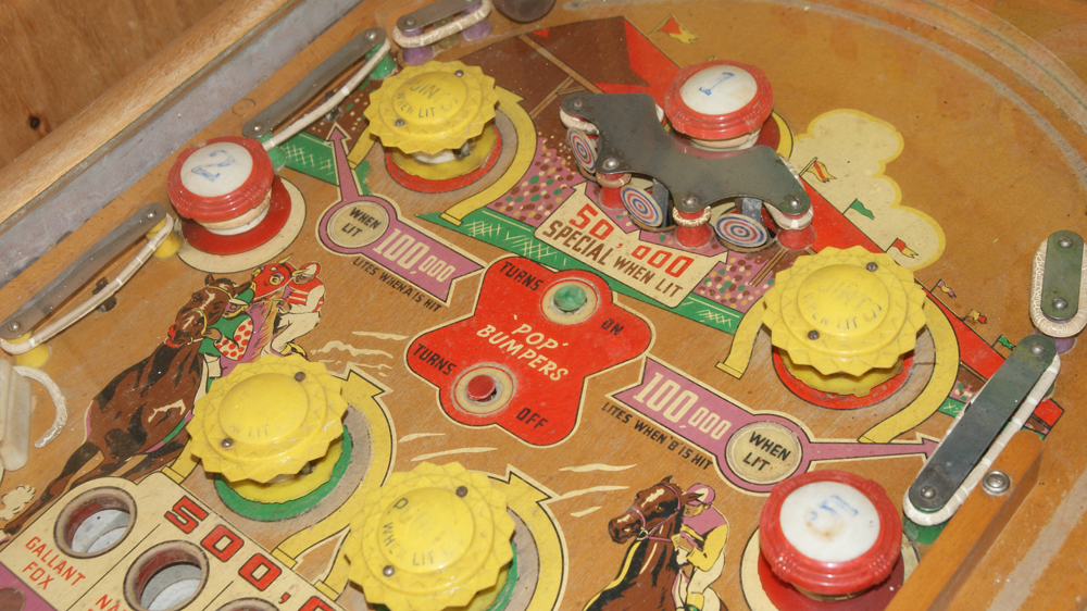 1954 Gottlieb Jockey Club Pinball Machine