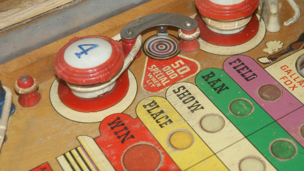 1954 Gottlieb Jockey Club Pinball Machine