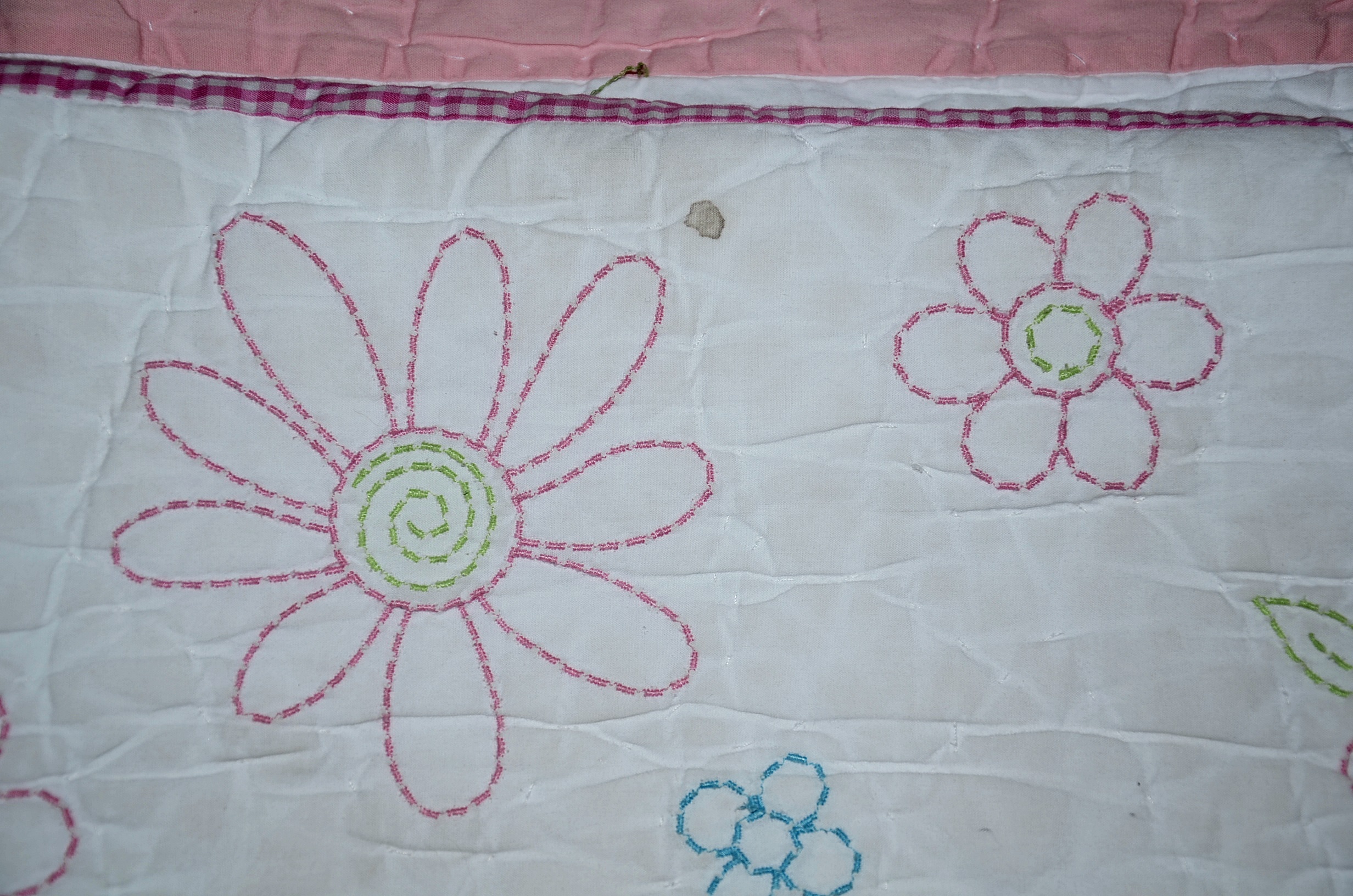 Pottery Barn Kids twin bedding.