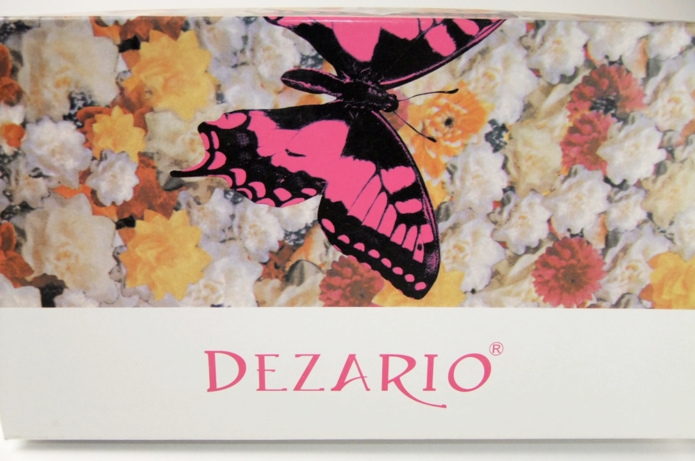 Dezario Bejeweled Black Patent And Lucite 3" Heels