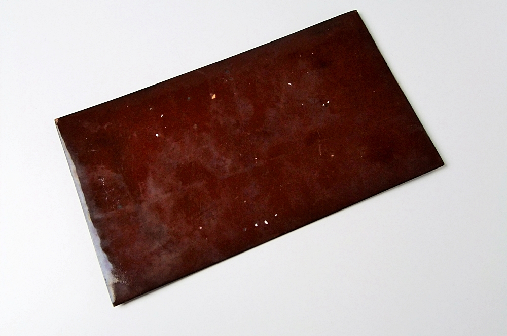 Enameled On Copper Hair Comb And Plaque