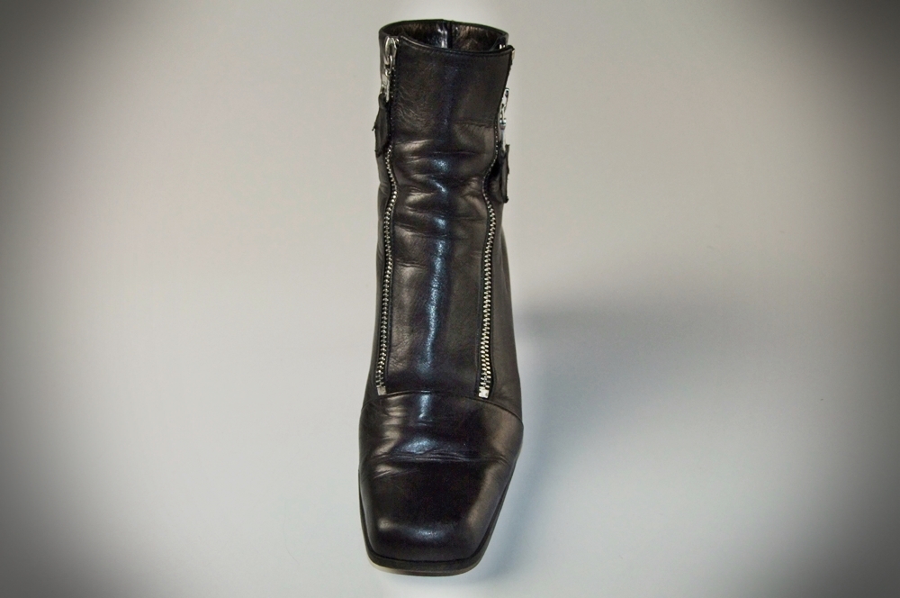 Yves St. Laurent Black Leather Ankle Boots