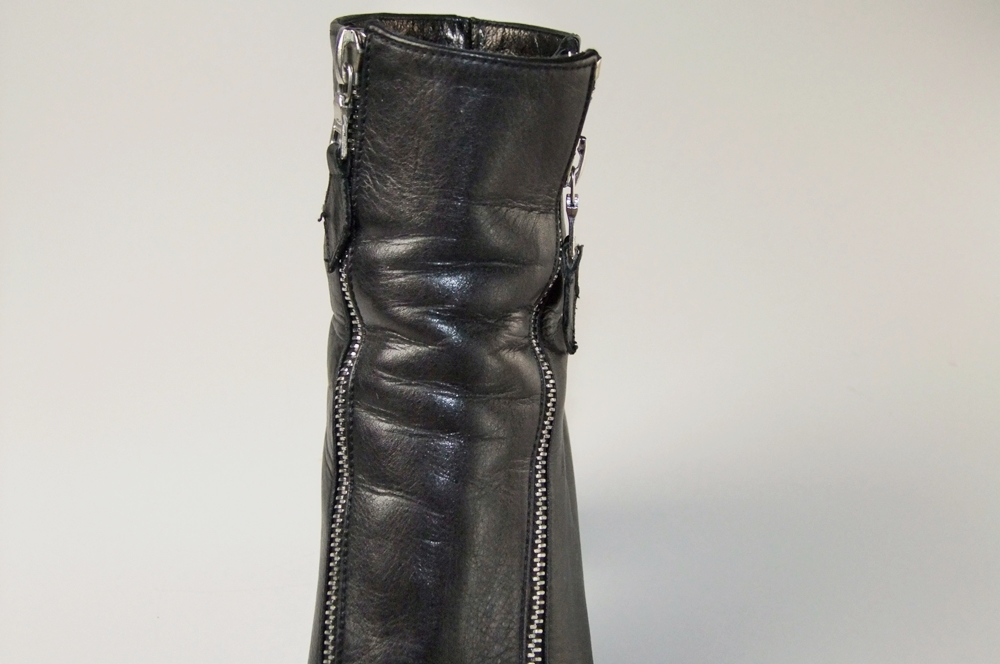 Yves St. Laurent Black Leather Ankle Boots