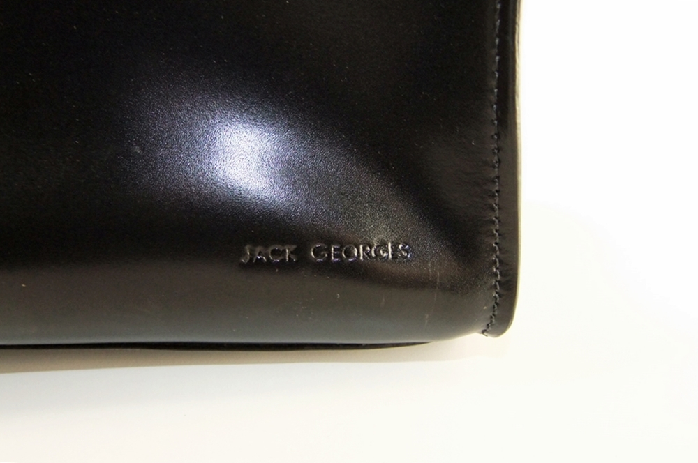 Jack Georges Black Italian leather Shoulderbag 