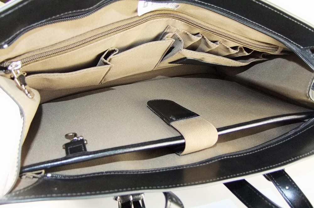 Jack Georges Black Italian leather Shoulderbag 