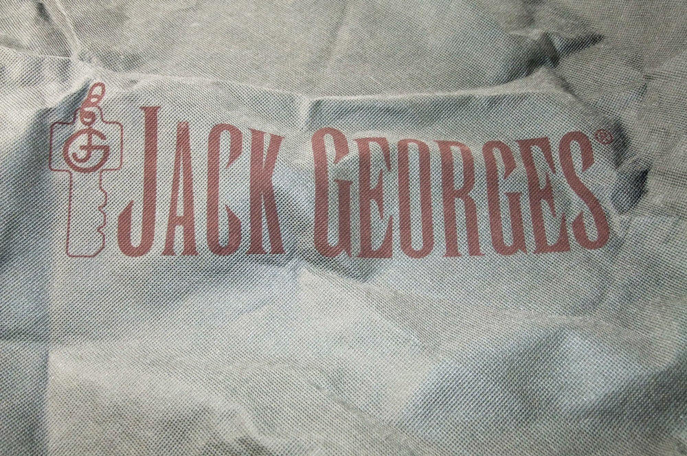 Jack Georges Black Italian leather Shoulderbag 