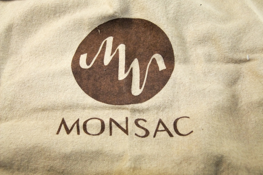 Black Leather Monsac Handbag