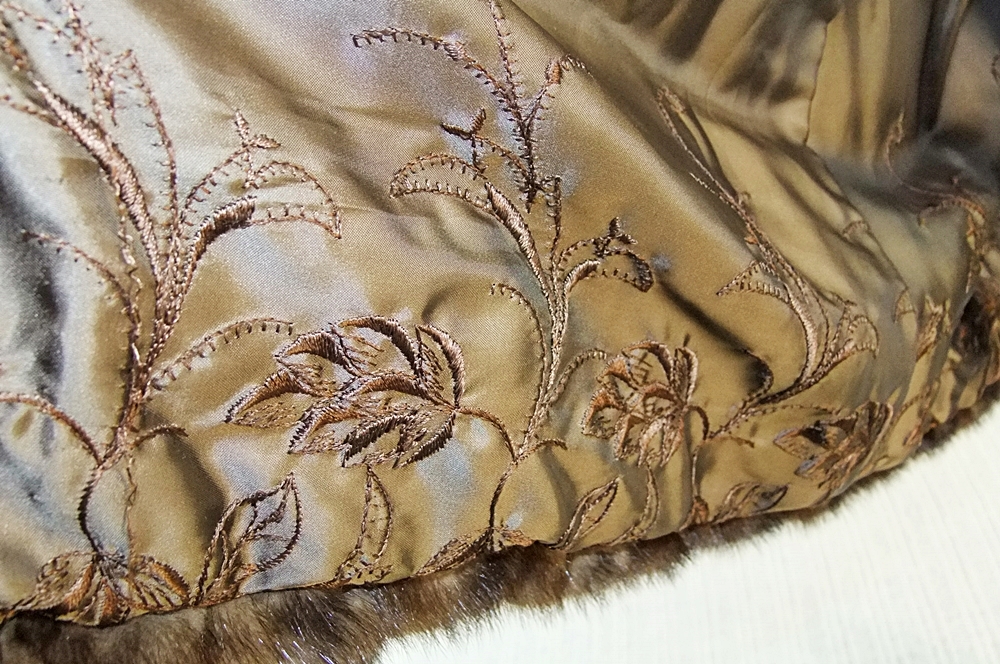 Natural Brown Genuine Mink Fur Coat